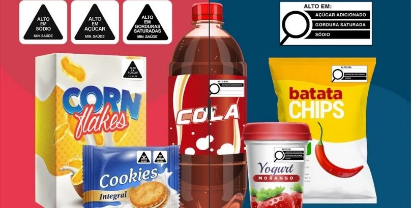 Empresa Nutri Mix corrigindo rótulos de alimentos seguindo normas da ANVISA